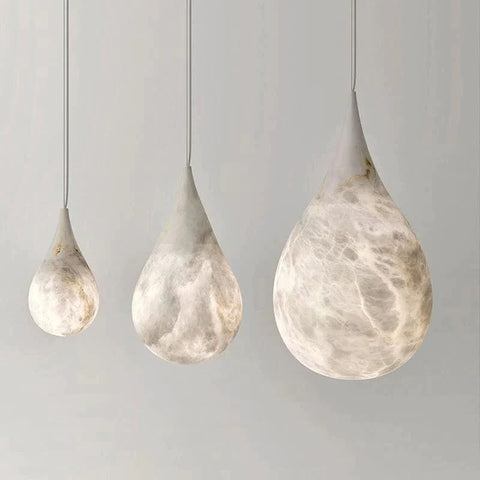 Alabaster Teardrop Pendant by Franing - SHOP ALL,pendant,Alabaster