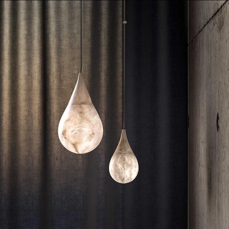 Alabaster Teardrop Pendant by Franing - SHOP ALL,pendant,Alabaster