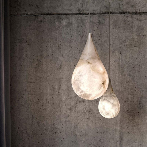 Alabaster Teardrop Pendant by Franing - SHOP ALL,pendant,Alabaster