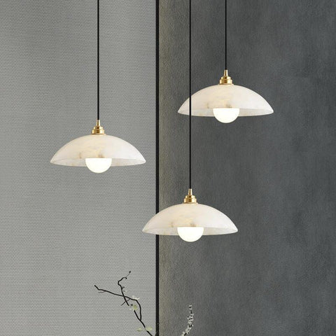 Alabaster Umbrella Pendant by Franing - SHOP ALL,pendant,Alabaster