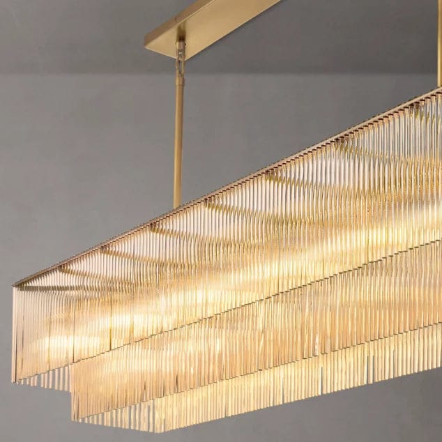 Amadeo Rectangular Chandelier 54''D by Franing - Chandelier,SHOP ALL,glass chandelier