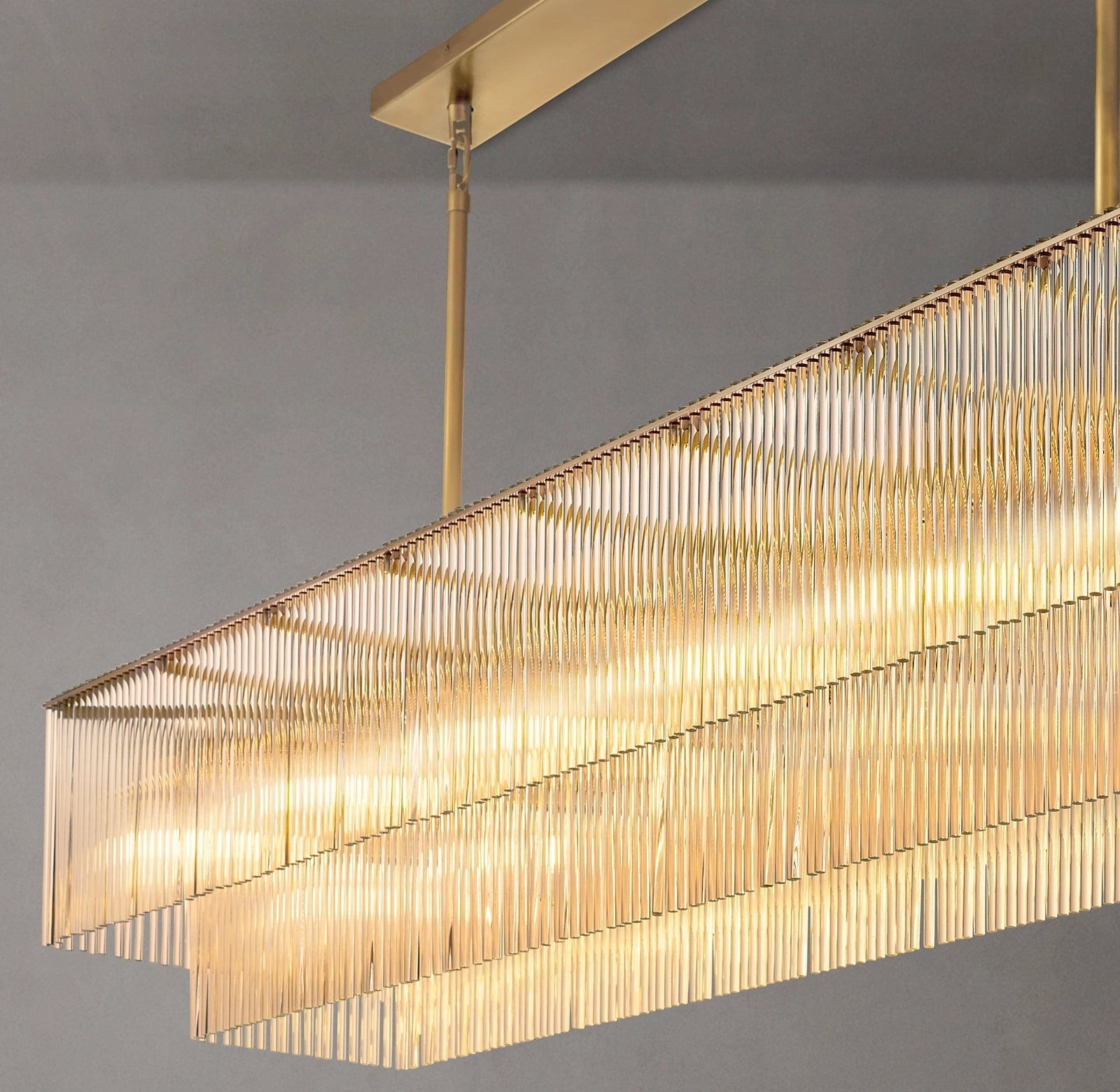 Amadeo Rectangular Chandelier 72''D by Franing - Chandelier,SHOP ALL,glass chandelier