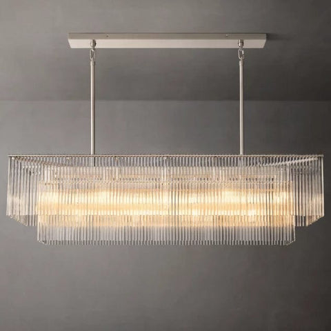 Amadeo Rectangular Chandelier 72''D by Franing - Chandelier,SHOP ALL,glass chandelier
