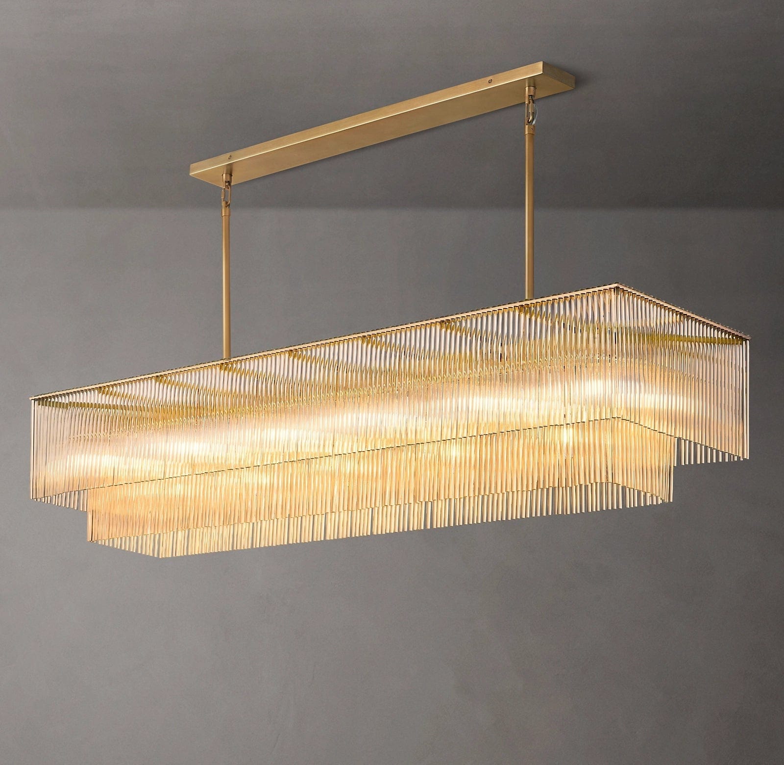 Amadeo Rectangular Chandelier 72''D by Franing - Chandelier,SHOP ALL,glass chandelier
