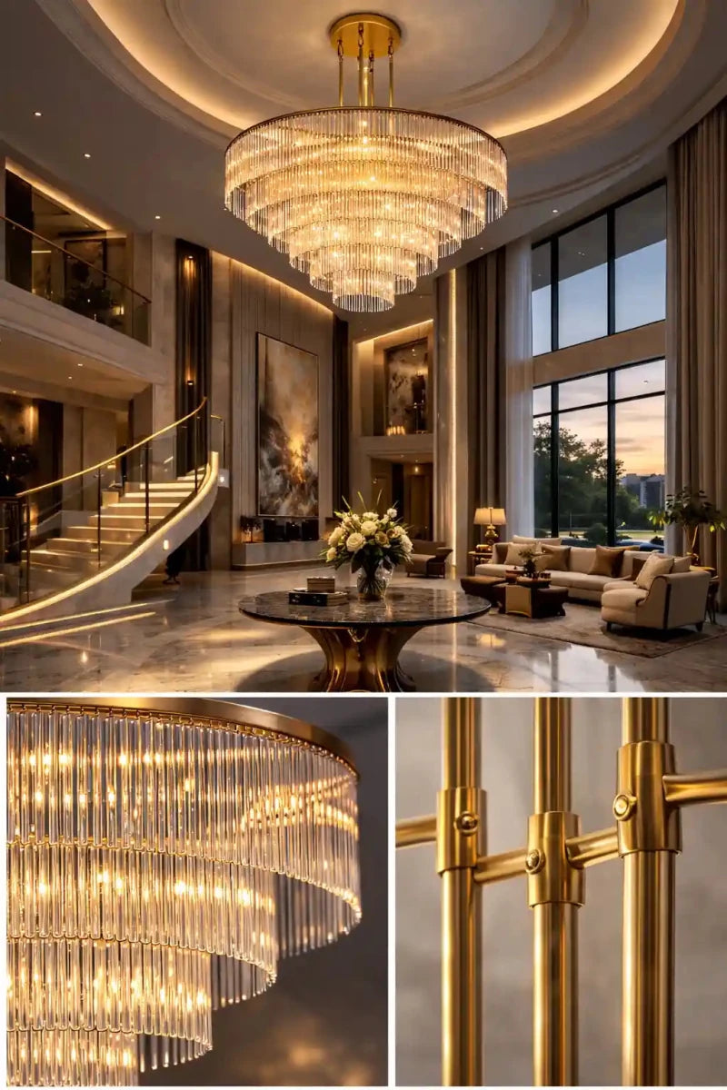 Amadeo Round Chandelier 60''D by Franing - Chandelier,SHOP ALL,glass chandelier