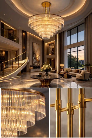 Amadeo Round Chandelier 60''D by Franing - Chandelier,SHOP ALL,glass chandelier