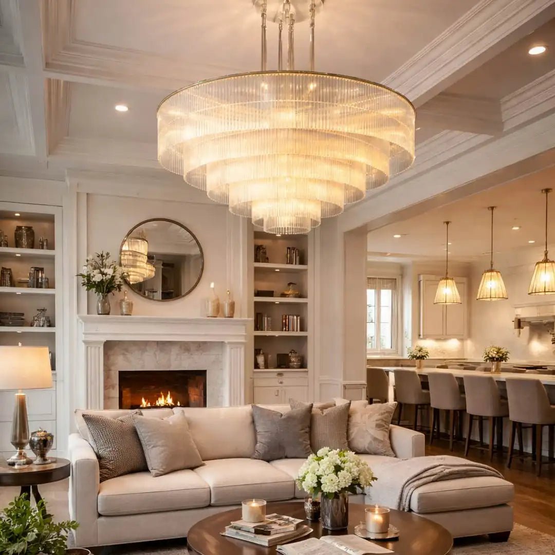 Amadeo Round Chandelier 60''D by Franing - Chandelier,SHOP ALL,glass chandelier