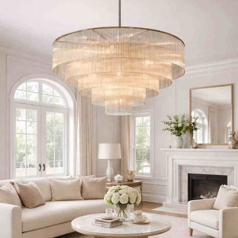 Amadeo Round Chandelier 60''D by Franing - Chandelier,SHOP ALL,glass chandelier