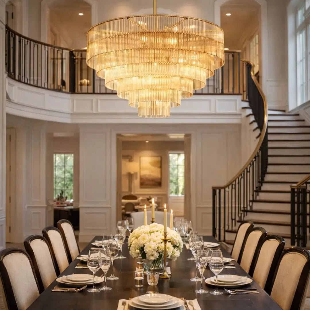 Amadeo Round Chandelier 60''D by Franing - Chandelier,SHOP ALL,glass chandelier