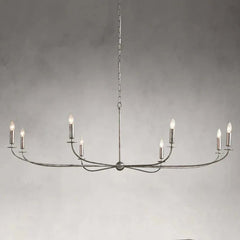 Arnett Round Chandelier in Silver by Franing - Chandelier,SHOP ALL,metal chandelier,Farmhouse