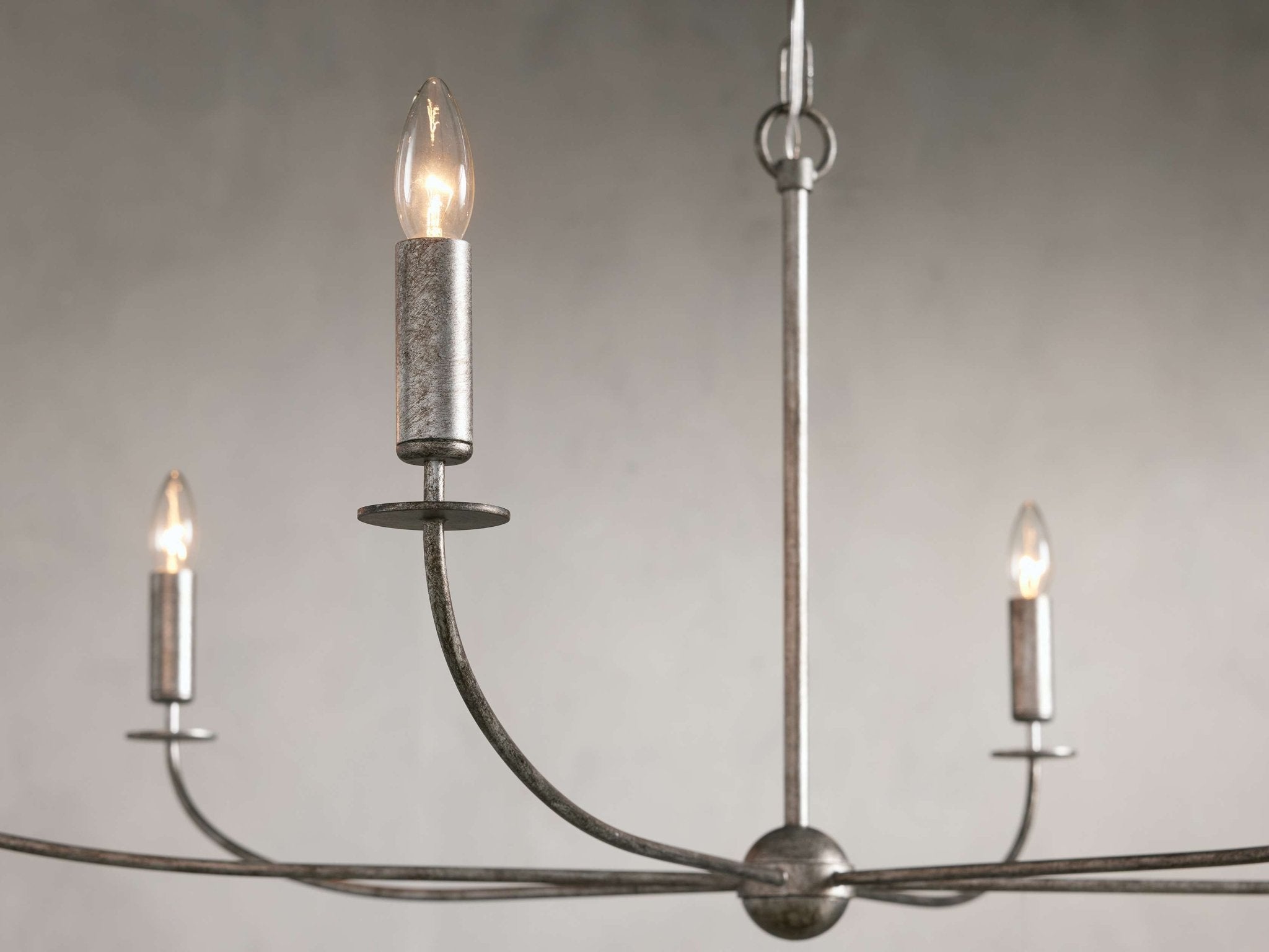 Arnett Round Chandelier in Silver by Franing - Chandelier,SHOP ALL,metal chandelier,Farmhouse