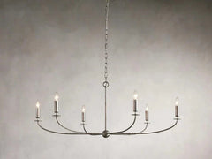 Arnett Round Chandelier in Silver by Franing - Chandelier,SHOP ALL,metal chandelier,Farmhouse