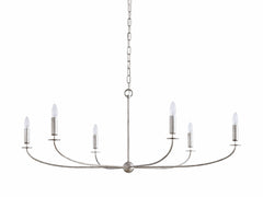 Arnett Round Chandelier in Silver by Franing - Chandelier,SHOP ALL,metal chandelier,Farmhouse