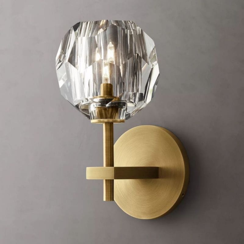 Boule Clear Glass Sconce by Franing - shop all .wall .Crystal wall lamp