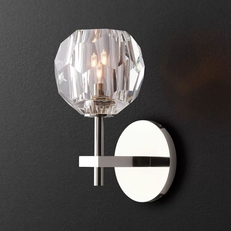 Boule Clear Glass Sconce by Franing - shop all .wall .Crystal wall lamp