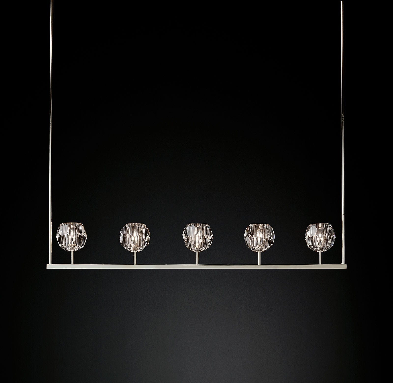 Boule Cristal Linear Chandelier 48" by Franing - Boule .Chandelier .SHOP ALL .crystal chandelier，Island counter/dining room