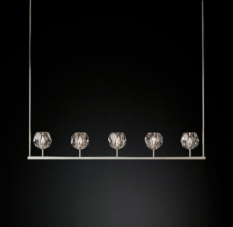 Boule Cristal Linear Chandelier 48" by Franing - Boule .Chandelier .SHOP ALL .crystal chandelier，Island counter/dining room