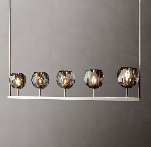 Boule Cristal Linear Chandelier 48" by Franing - Boule .Chandelier .SHOP ALL .crystal chandelier，Island counter/dining room