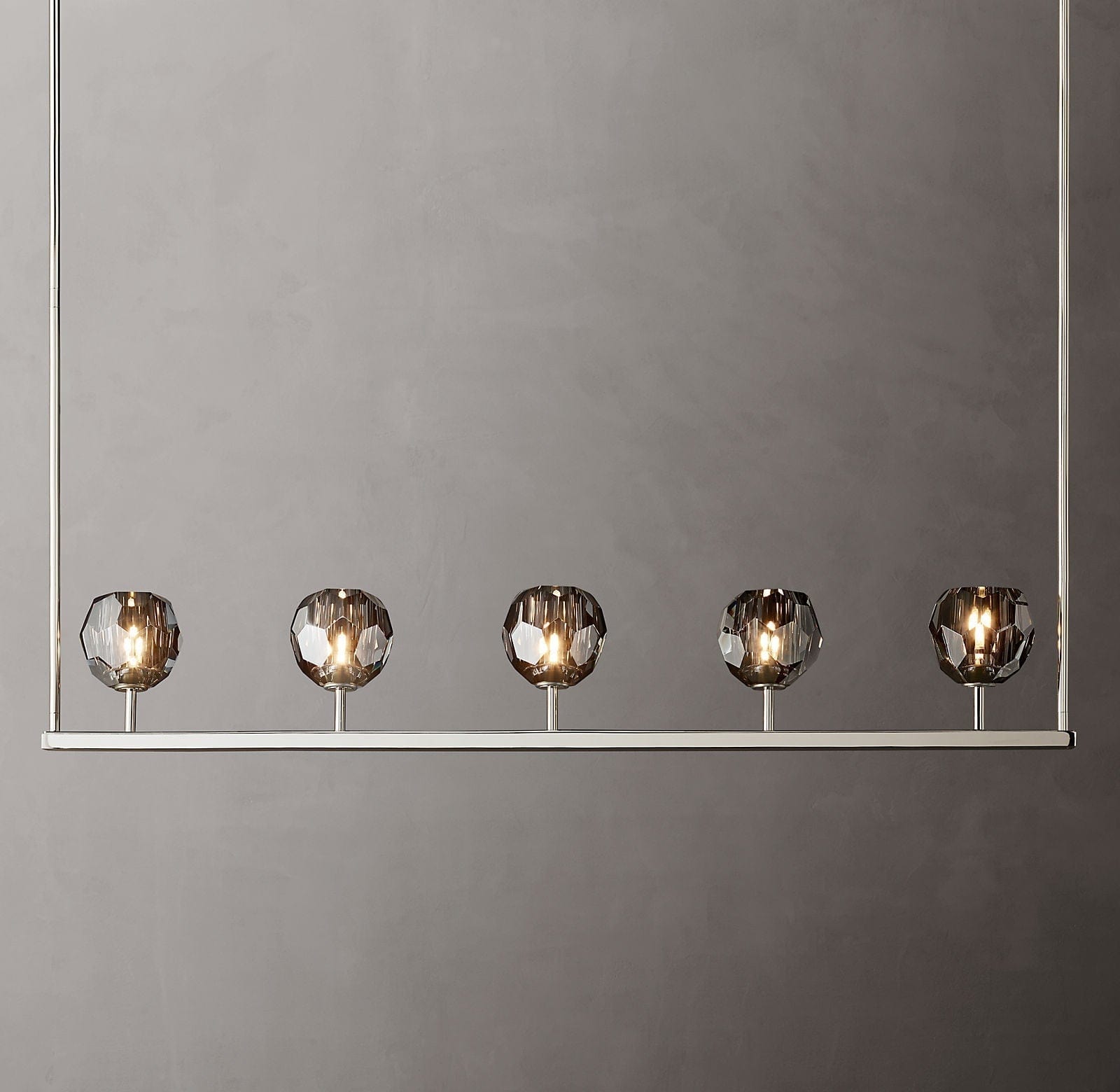 Boule Cristal Linear Chandelier 48" by Franing - Boule .Chandelier .SHOP ALL .crystal chandelier，Island counter/dining room