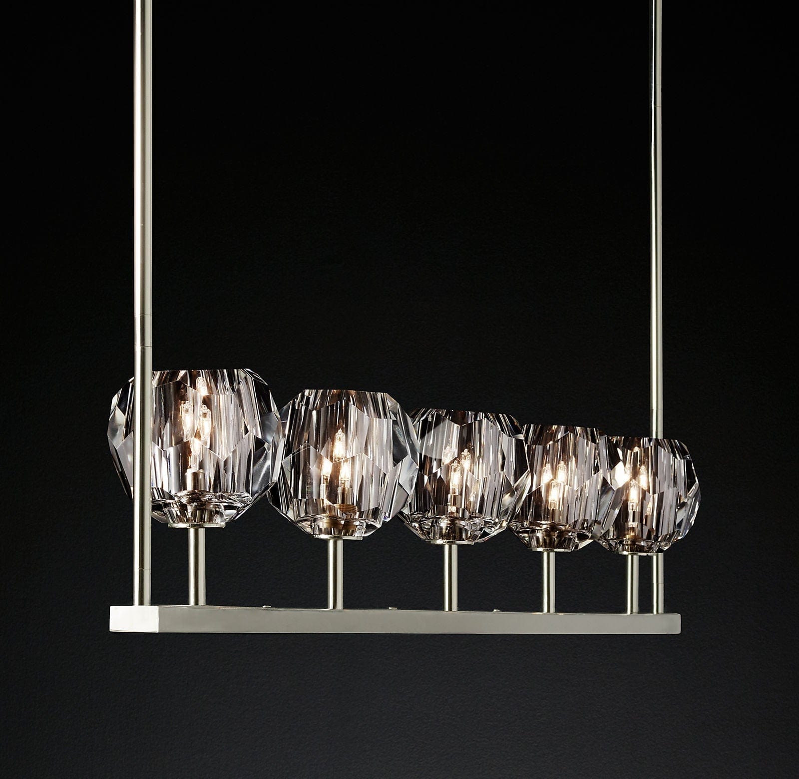 Boule Cristal Linear Chandelier 48" by Franing - Boule .Chandelier .SHOP ALL .crystal chandelier，Island counter/dining room