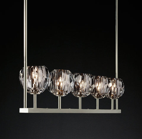 Boule Cristal Linear Chandelier 48" by Franing - Boule .Chandelier .SHOP ALL .crystal chandelier，Island counter/dining room