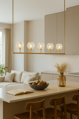 Boule Cristal Linear Chandelier 48" by Franing - Boule .Chandelier .SHOP ALL .crystal chandelier，Island counter/dining room