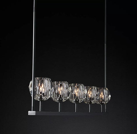 Boule Cristal Linear Chandelier 48" by Franing - Boule .Chandelier .SHOP ALL .crystal chandelier，Island counter/dining room