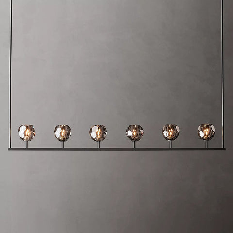 Boule Cristal Linear Chandelier 60" by Franing - Boule .Chandelier .SHOP ALL .crystal chandelier，Island counter/dining room