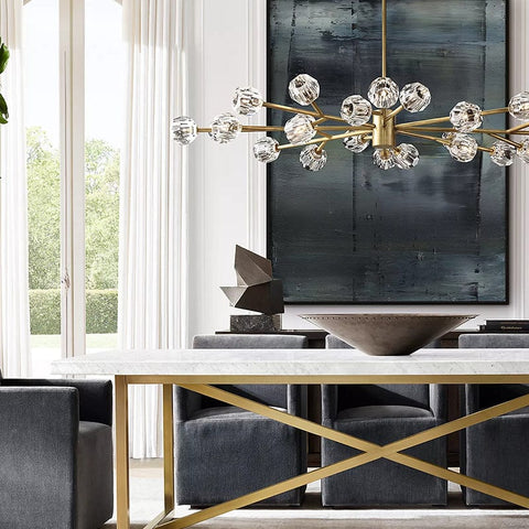 Boule Crystal Round Chandelier 72" by Franing - Boule .Chandelier .SHOP ALL .crystal chandelier