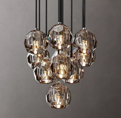Boule Crystal Round Cluster Chandelier 14" by Franing - Chandelier,SHOP ALL,crystal chandelier,Ceiling