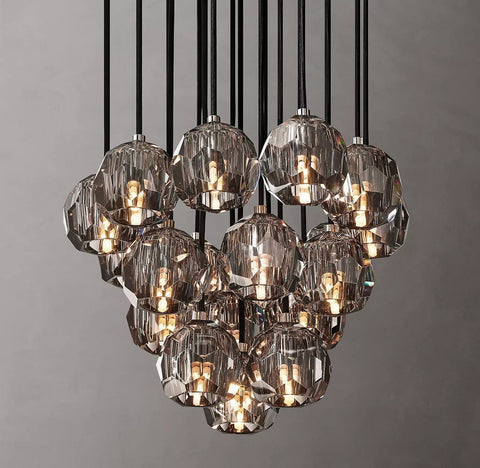 Boule Crystal Round Cluster Chandelier 19" by Franing - Chandelier,SHOP ALL,crystal chandelier,Ceiling