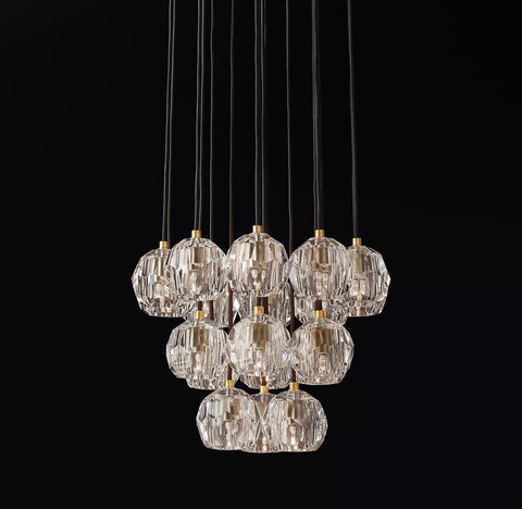 Boule Crystal Round Cluster Chandelier 19" by Franing - Chandelier,SHOP ALL,crystal chandelier,Ceiling