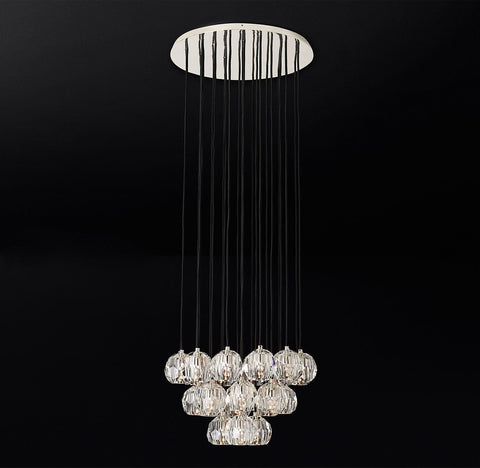 Boule Crystal Round Cluster Chandelier 24" by Franing - Chandelier,SHOP ALL,crystal chandelier,Ceiling