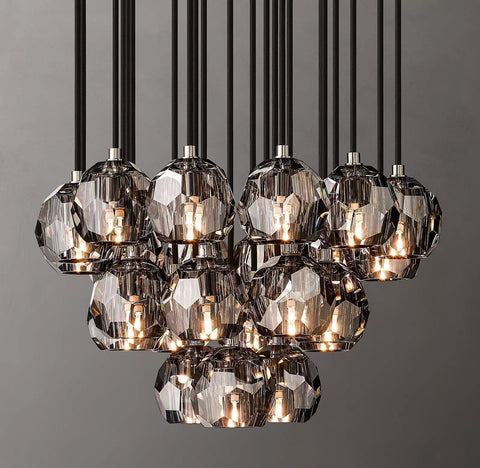 Boule Crystal Round Cluster Chandelier 24" by Franing - Chandelier,SHOP ALL,crystal chandelier,Ceiling