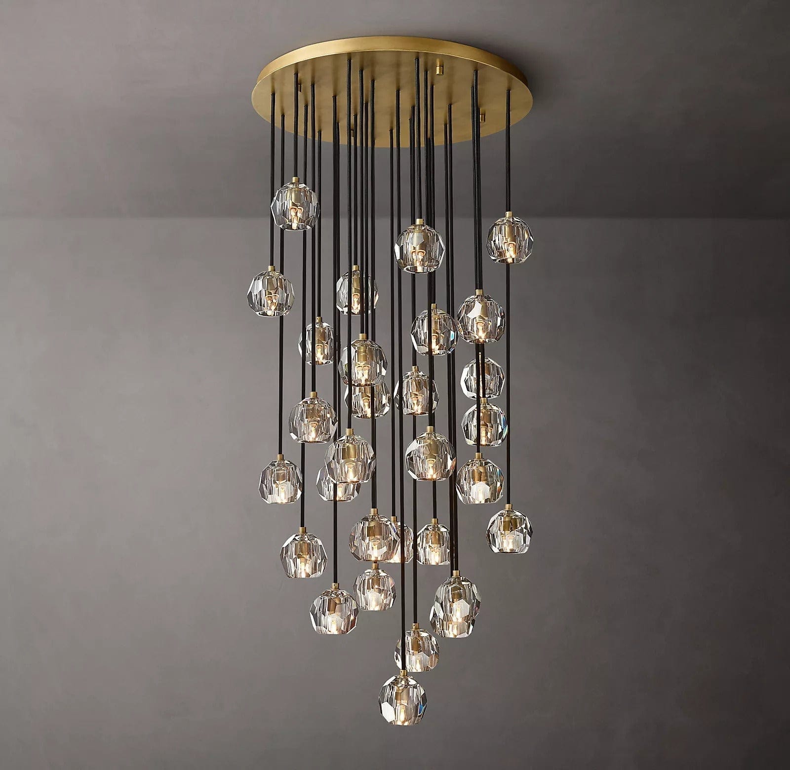 Boule Crystal Round Cluster Chandelier 30" by Franing - Chandelier,SHOP ALL,crystal chandelier,Ceiling