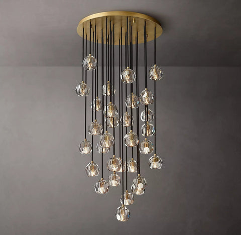 Boule Crystal Round Cluster Chandelier 30" by Franing - Chandelier,SHOP ALL,crystal chandelier,Ceiling