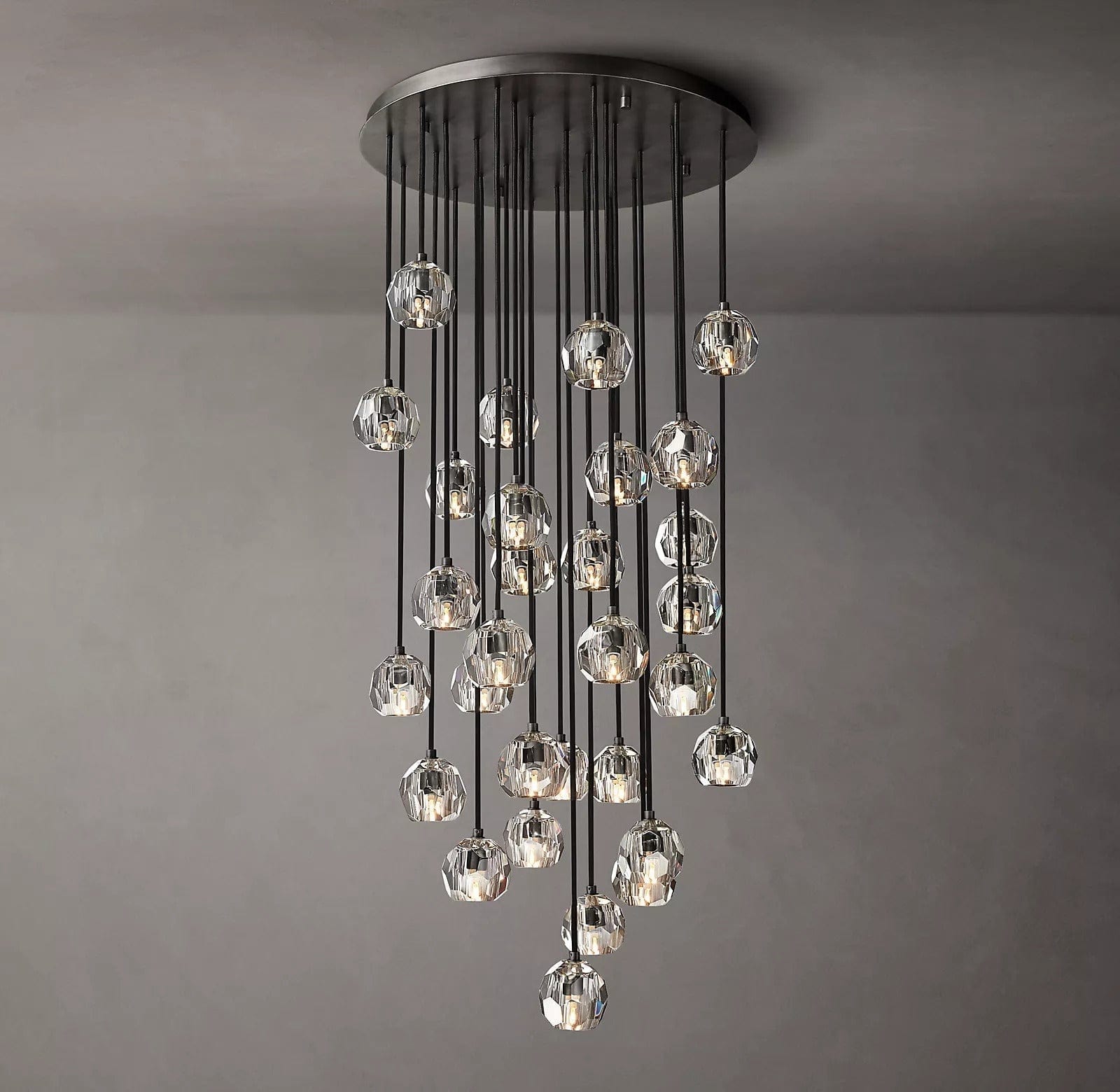 Boule Crystal Round Cluster Chandelier 30" by Franing - Chandelier,SHOP ALL,crystal chandelier,Ceiling