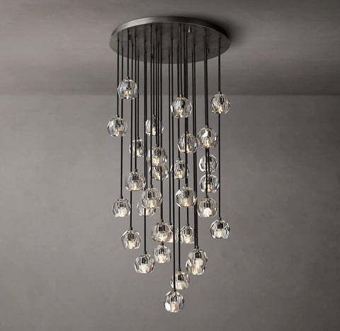 Boule Crystal Round Cluster Chandelier 30" by Franing - Chandelier,SHOP ALL,crystal chandelier,Ceiling