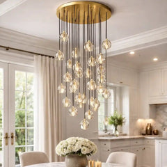 Boule Crystal Round Cluster Chandelier 30" by Franing - Chandelier,SHOP ALL,crystal chandelier,Ceiling