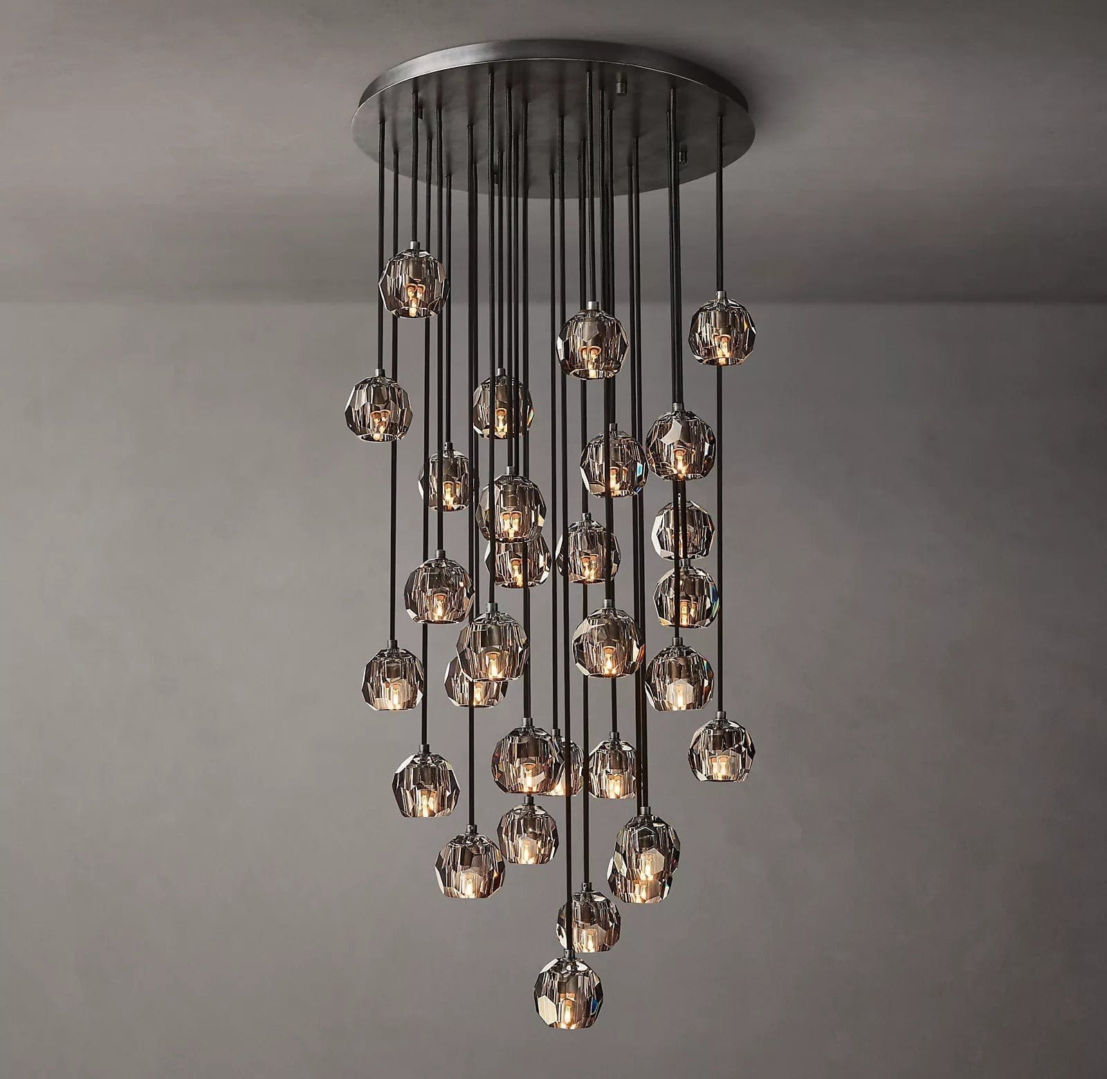 Boule Crystal Round Cluster Chandelier 30" by Franing - Chandelier,SHOP ALL,crystal chandelier,Ceiling