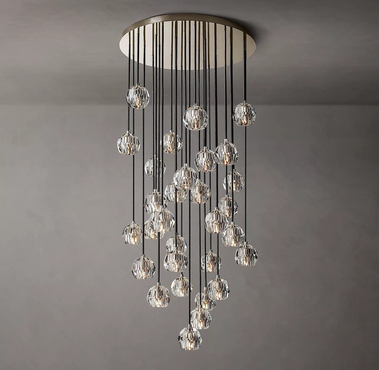 Boule Crystal Round Cluster Chandelier 30" by Franing - Chandelier,SHOP ALL,crystal chandelier,Ceiling