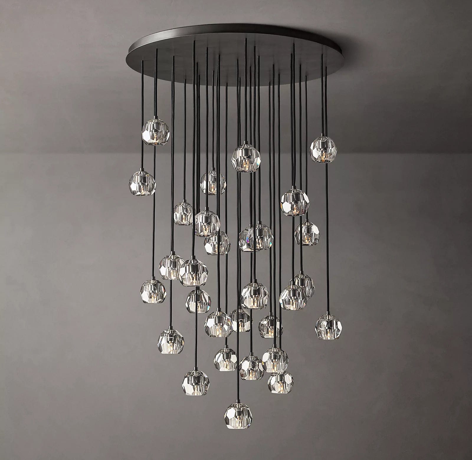 Boule Crystal Round Cluster Chandelier 40" by Franing - Chandelier,SHOP ALL,crystal chandelier,Ceiling