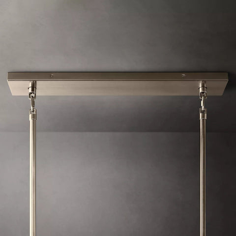 Chiara Glass Multi - Tier Rectangular Chandelier 54"W by Franing - chiaray,SHOP ALL,Chandelier,glass chandelier，Island counter/dining room