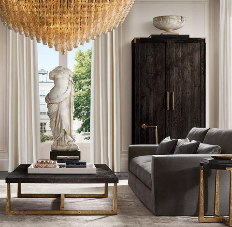 Chiara Glass Multi - Tier Square Chandelier 32"SQ by Franing - chiaray,SHOP ALL,Chandelier,glass chandelier