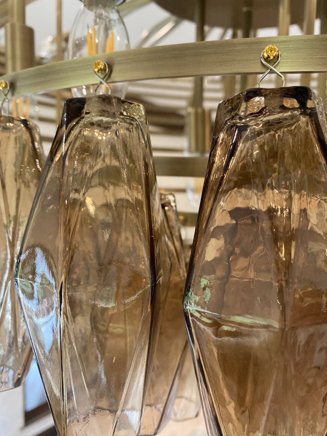 Chiara Glass Rectangular Chandelier 54" by Franing - chiaray,SHOP ALL,Chandelier,glass chandelier，Island counter/dining room