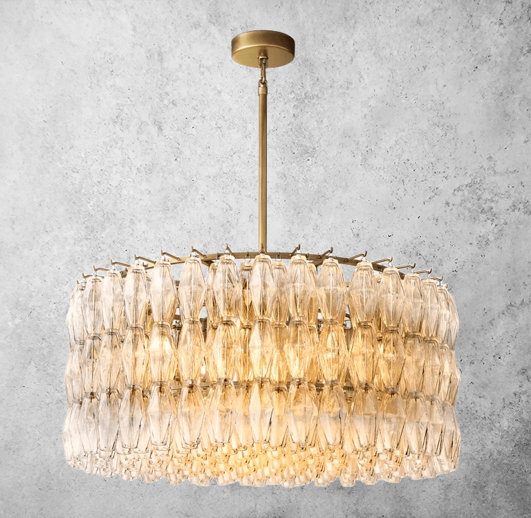 Chiara Glass Round Chandelier 37" 47” 61“ by Franing - chiaray,SHOP ALL,Chandelier,glass chandelier