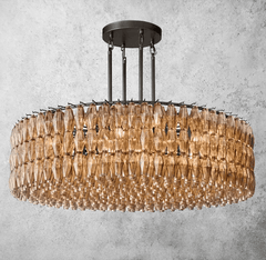 Chiara Glass Round Chandelier 37" 47” 61“ by Franing - chiaray,SHOP ALL,Chandelier,glass chandelier