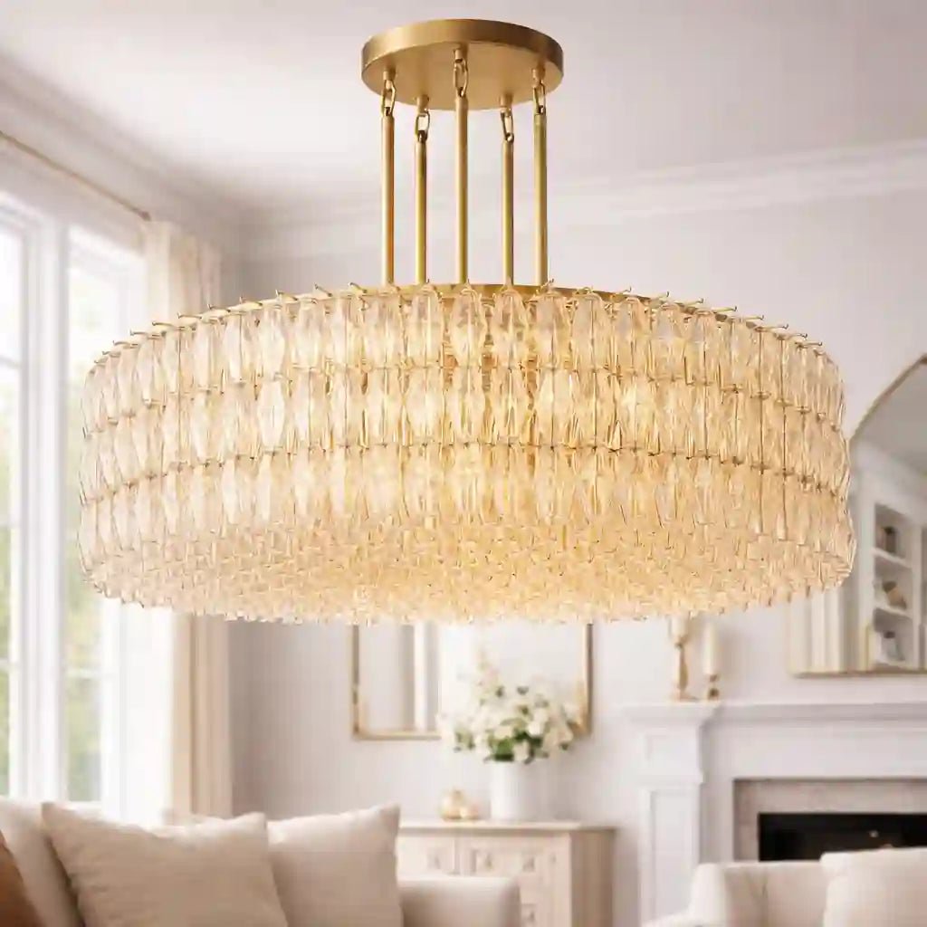 Chiara Glass Round Chandelier 37" 47” 61“ by Franing - chiaray,SHOP ALL,Chandelier,glass chandelier