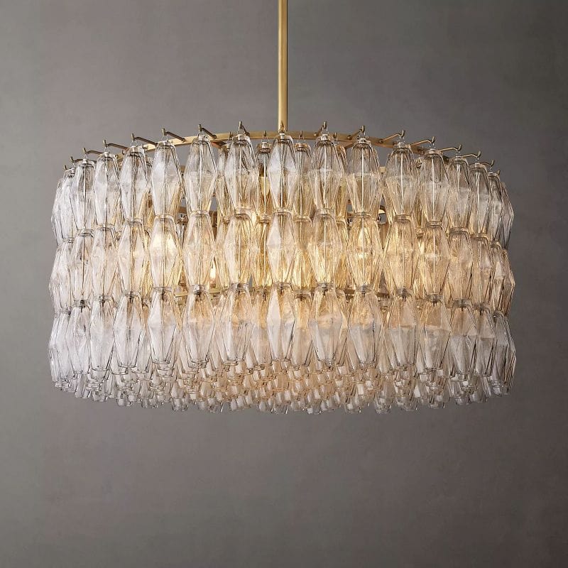 Chiara Glass Round Chandelier 37" 47” 61“ by Franing - chiaray,SHOP ALL,Chandelier,glass chandelier