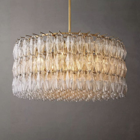 Chiara Glass Round Chandelier 37" 47” 61“ by Franing - chiaray,SHOP ALL,Chandelier,glass chandelier